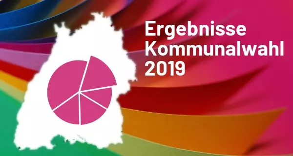 Buntes Symbolbild für die Wahlergebnisse. 