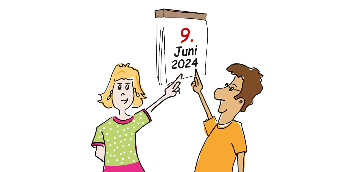 Kommunalwahlen am 9. Juni 2024. Grafik: Tamara Dubinin