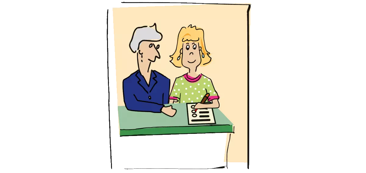 Hilfe beim Wählen. Grafik: Tamara Dubinin