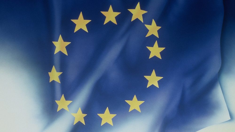 Nahaufnahme der Europaflagge